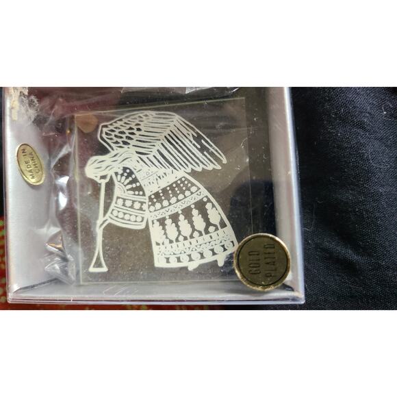 New vintage Gold Plated brass Angel ornament Christmas Fantasy collection - Picture 1 of 5